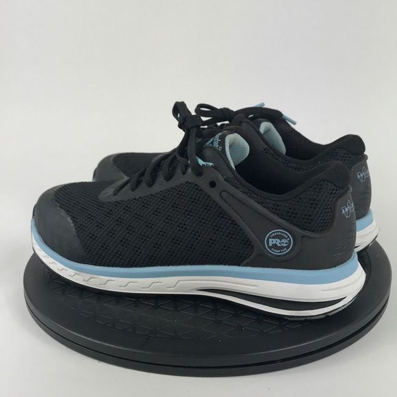 Timberland Pro Black/Blue Composite Toe Work Shoes A5859 Women’s Size 7 - Picture 7 of 11